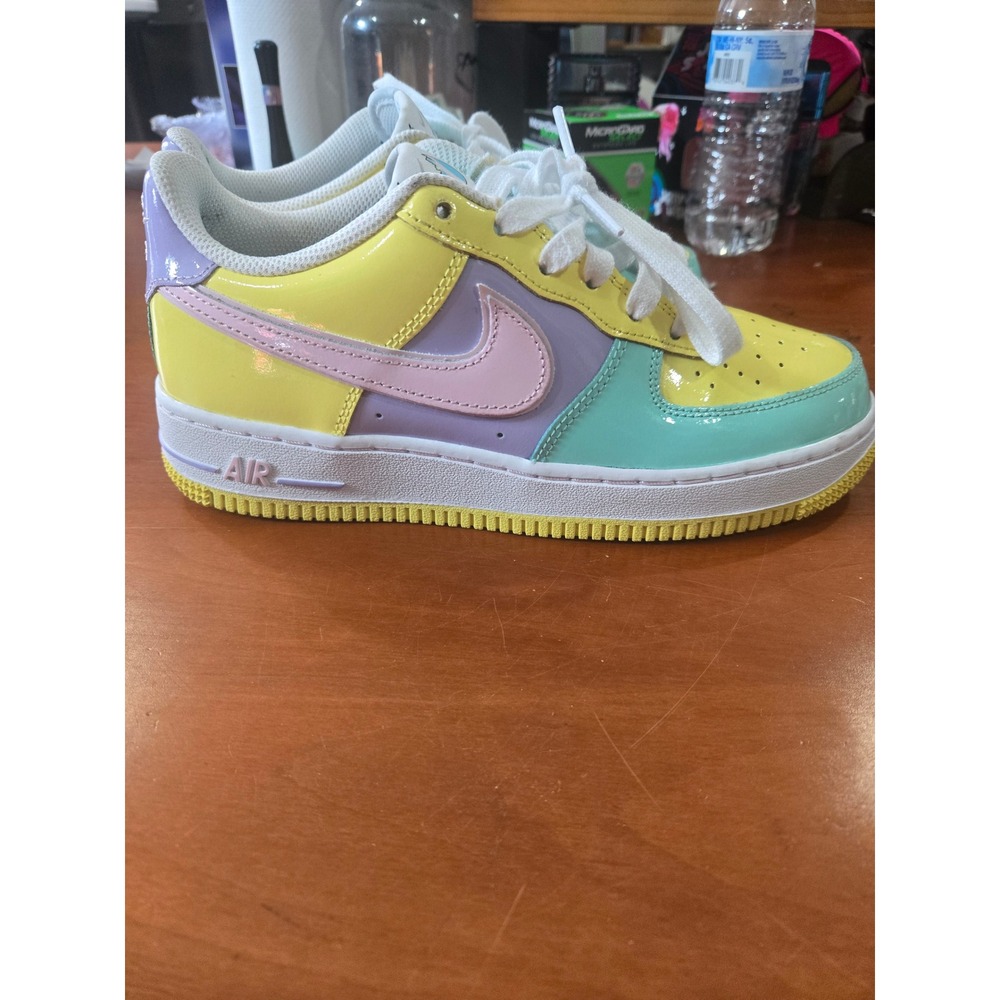 Nike Air Force 1 Low Easter 2020 Patent Leather Multi-Color CW0984-600 5.5Y